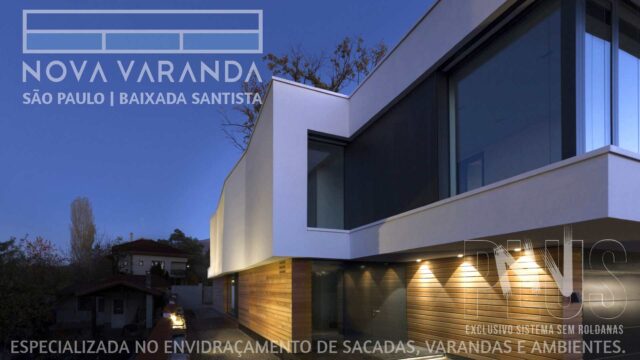 Suporte de Mídia Vertical ✨ FrontLight Moderna e Valorizada Sob Medida NV Plus ⛱️ Empenas Cegas Baixada Santista (BS) ☎ 0800