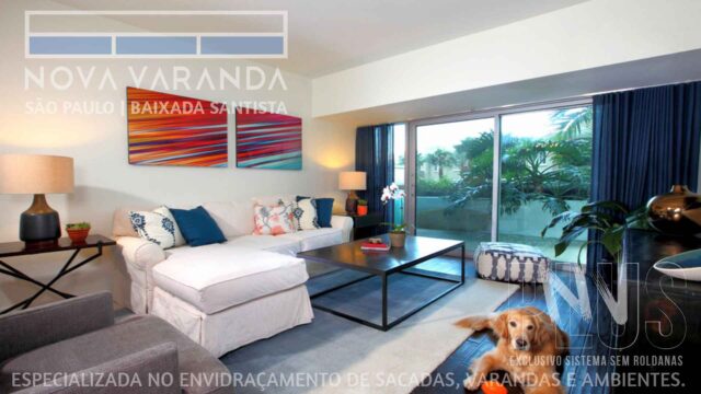 Suporte de Mídia Vertical ✨ FrontLight Moderna e Valorizada Sob Medida ⛱️ Empenas Cegas Jd. Las Palmas (Guarujá) ☎ 0800
