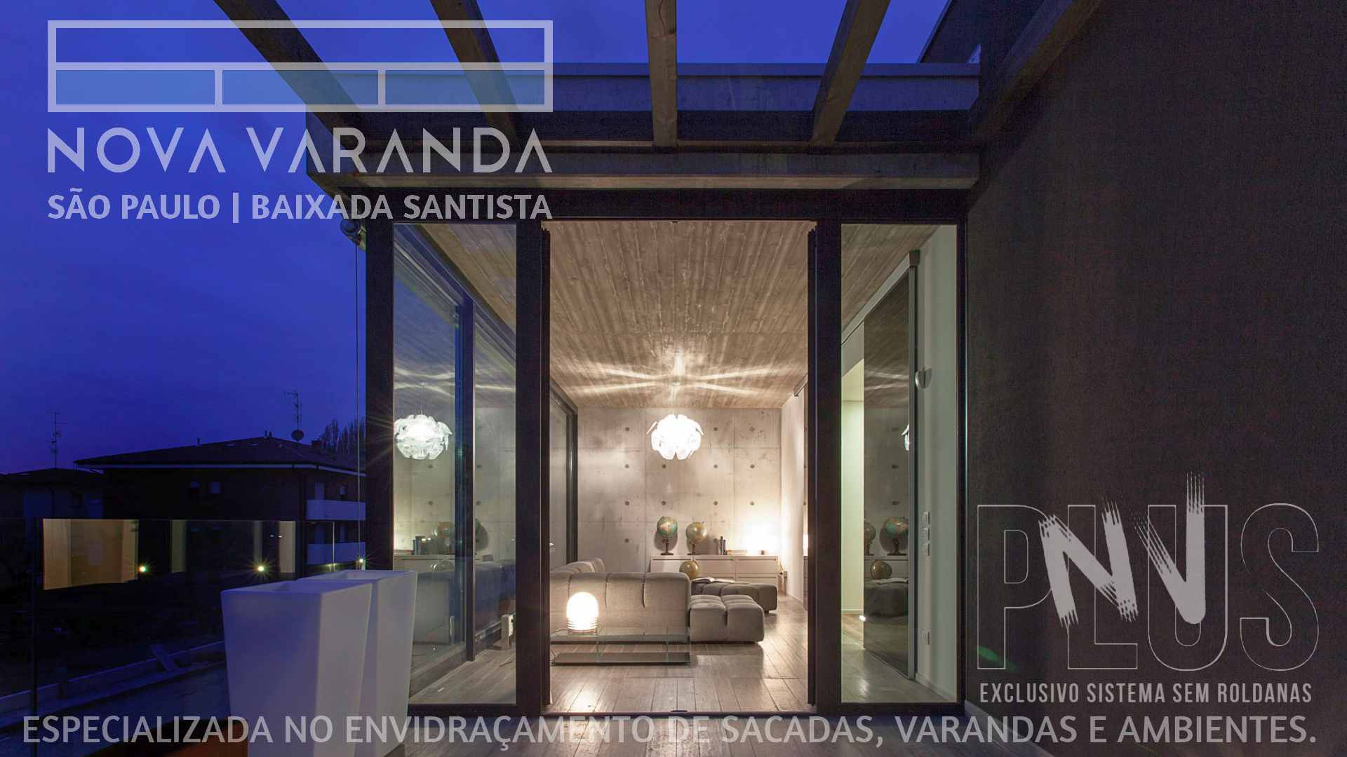 Suporte de Mídia Vertical ✨ FrontLight Moderna e Valorizada Sob Medida ⛱️ Empenas Cegas Vila Belmiro (Santos) ☎ 0800