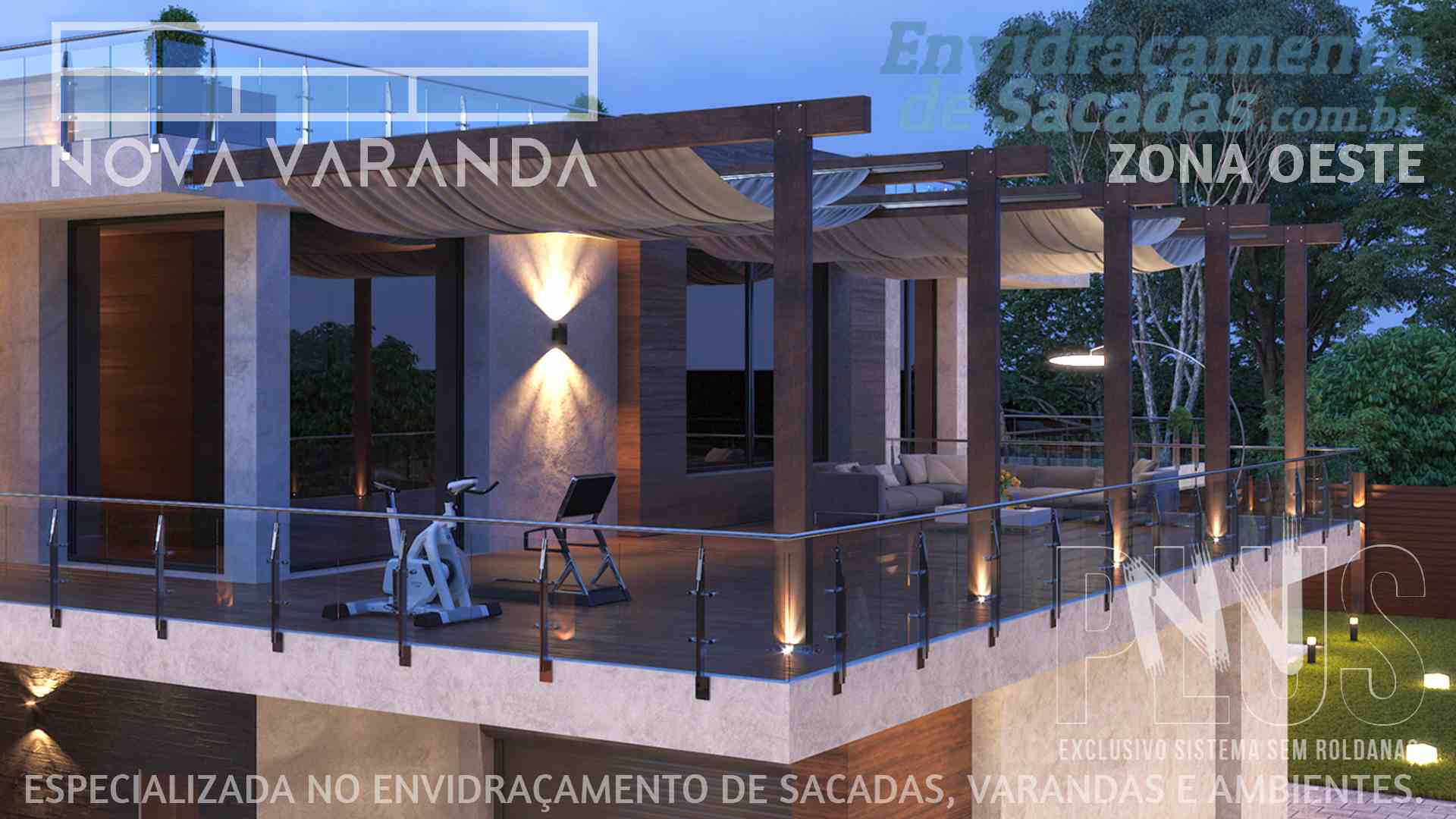 Suporte de Mídia Vertical Zona Oeste